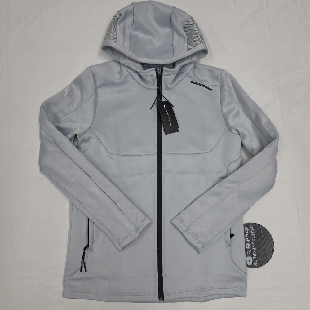 Puma X Porsche Design Hoodie Sweat Jacket Frozen Gray 629479-05 Men's Size M